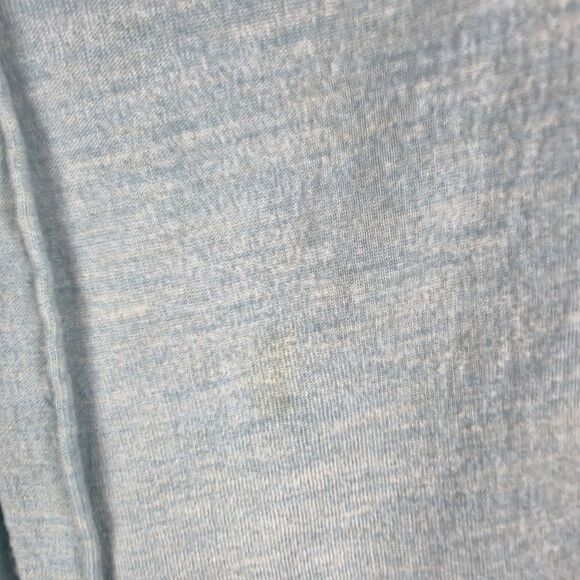 Eileen Fisher Cardigan Sweater Merino Wool Sz Med Open Draped Front Aqua Blue - Picture 3 of 7